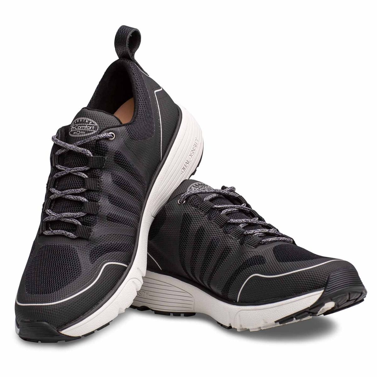 Dr. Comfort Gordon Black Men’s Walking Shoe