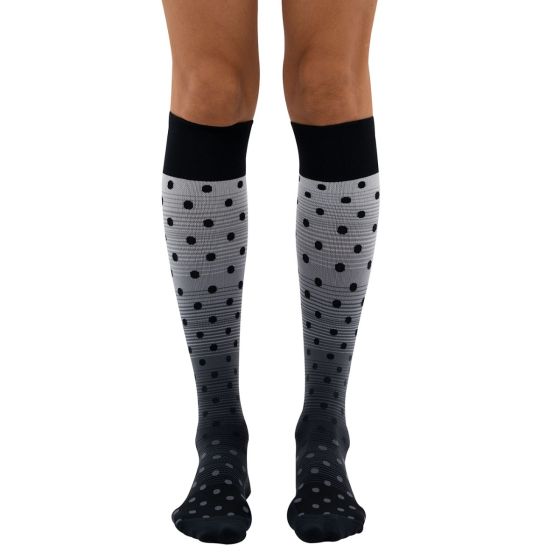 Dr. Comfort Everyday Style Shadow Dots Unisex Compression Socks