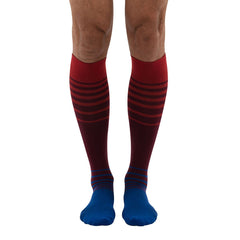 Dr. Comfort Everyday Style Tri-Color Ombre Unisex Compression Socks