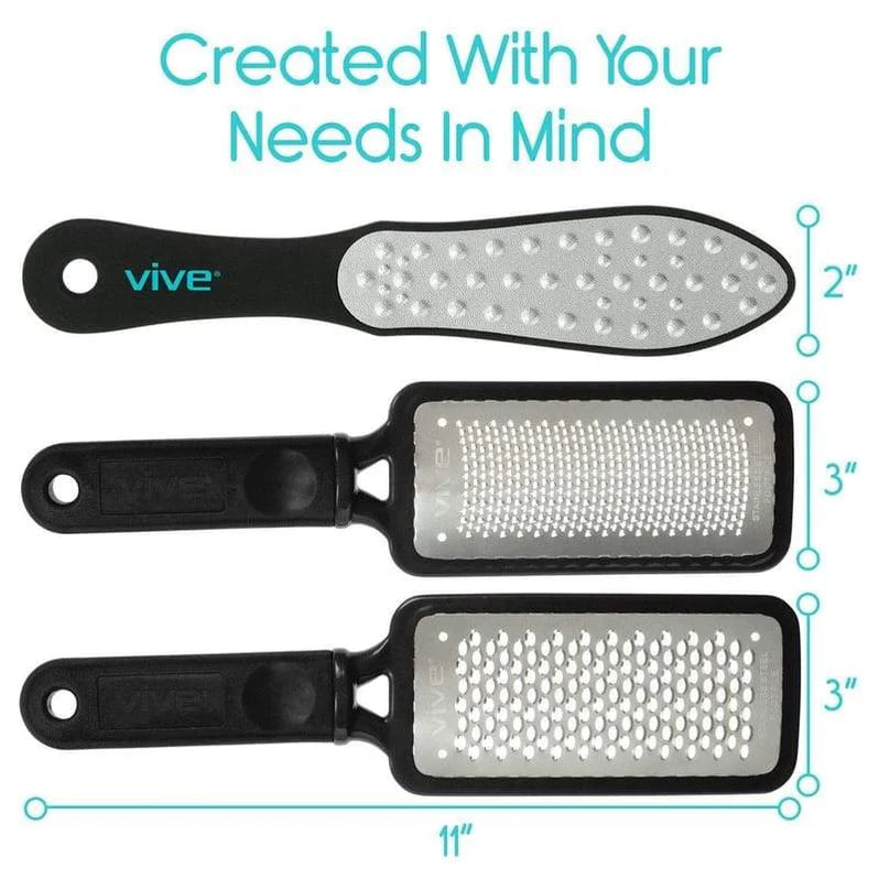 Vive Foot Files - 3 Piece Set