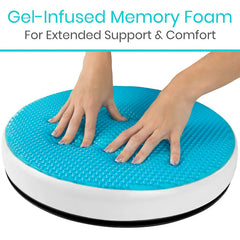 Vive Gel Swivel Seat Cushion - Alleviate Pressure and Discomfort