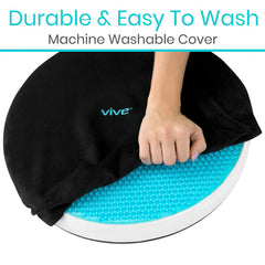 Vive Gel Swivel Seat Cushion - Alleviate Pressure and Discomfort