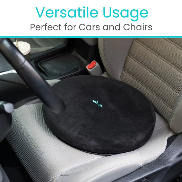 Vive Gel Swivel Seat Cushion - Alleviate Pressure and Discomfort