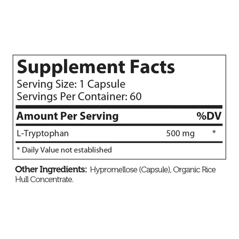 Zahler L-Tryptophan (60) Capsules