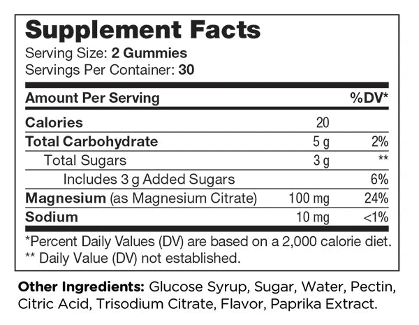 Zahler Magnesium Peach (60) Gummies