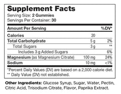 Zahler Magnesium Peach (60) Gummies