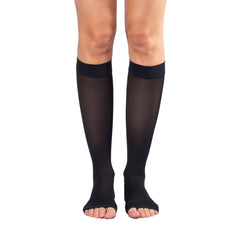 Dr. Comfort Microfiber Medical Compression Stocking, Knee-High, Open Toe