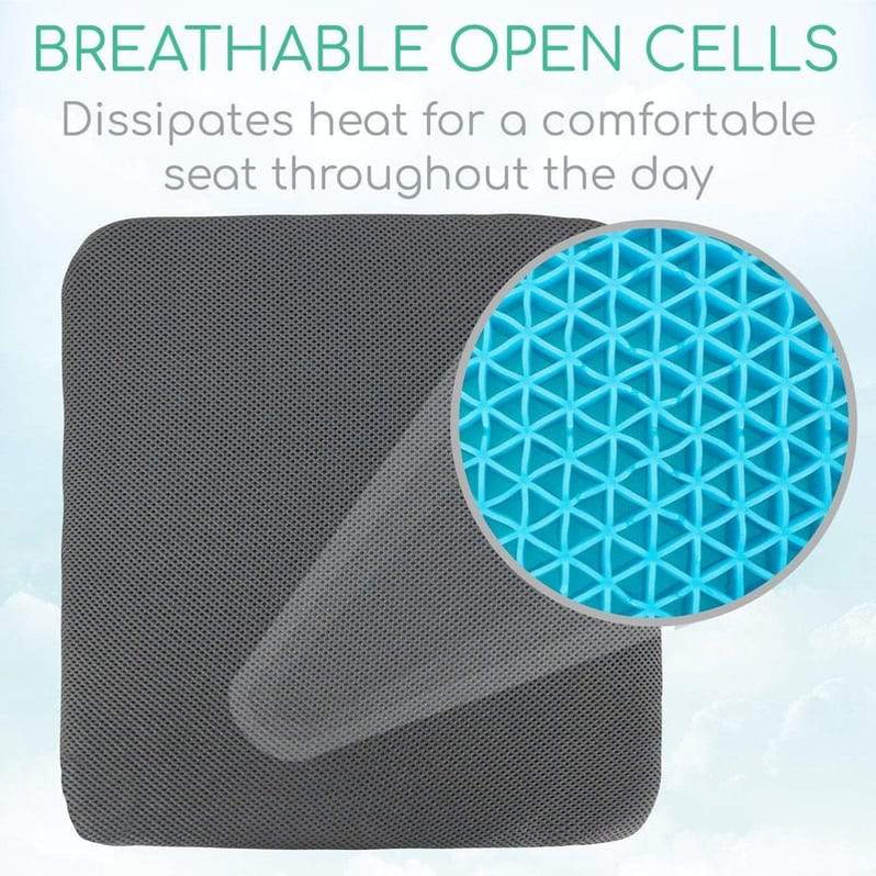 Vive Honeycomb Gel Seat Cushions - Cars, Office & Wheelchairs