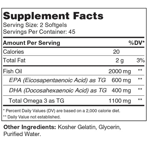 Zahler Omega 3 Platinum Softgels