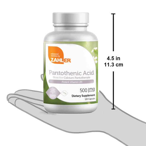 Zahler Pantothenic Acid (120) Capsules