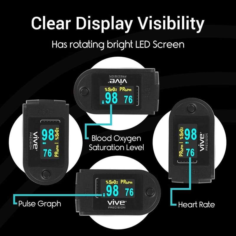 Vive Pulse Oximeter Compatible with Smart Devices