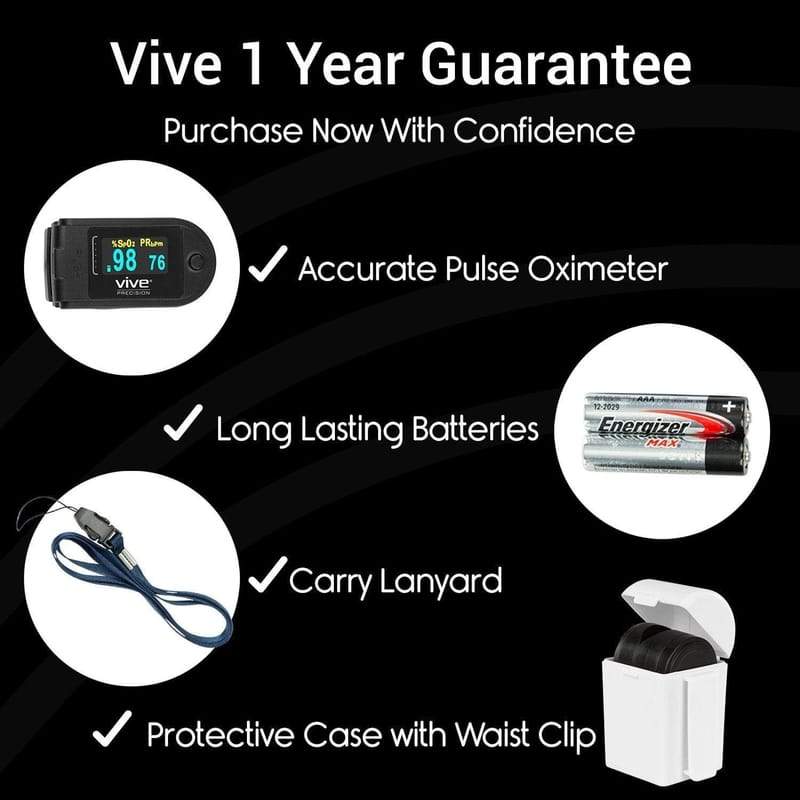 Vive Pulse Oximeter Compatible with Smart Devices