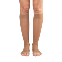 Dr. Comfort Women's Sheer Below Knee Open Toe 20-30mmHg